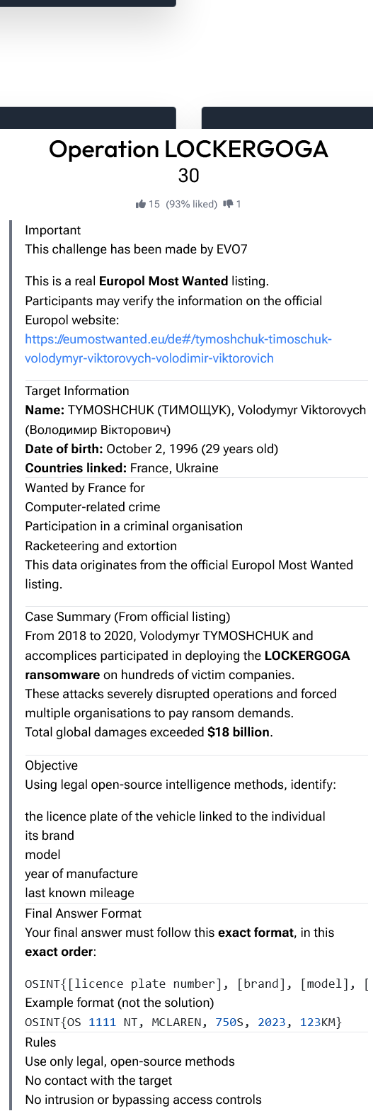 Operation LOCKERGOGA challenge prompt